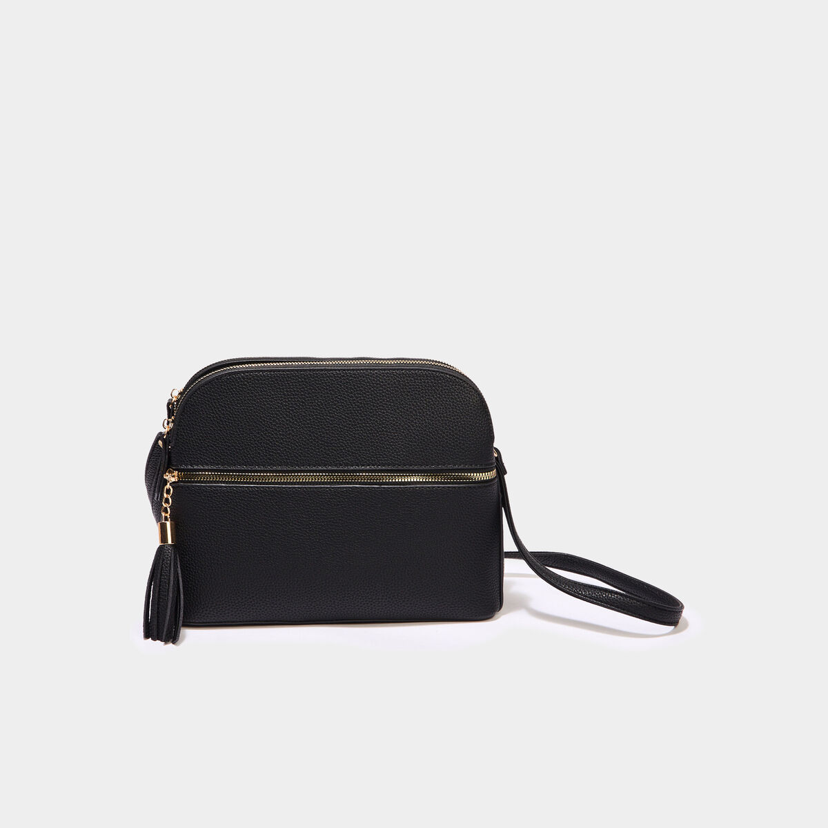 Sac en bandouli&egrave;re noir femme