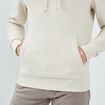 Sweat molleton à capuche hoodie creme homme