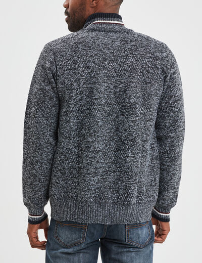 Gilet zippé Creeks gris foncé homme