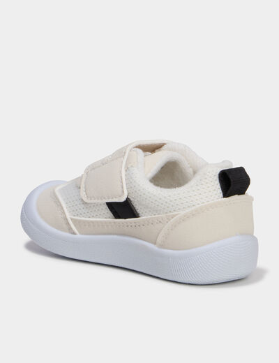 Tennis basses &agrave; semelles flex blanc b&eacute;b&eacute; gar&ccedil;on