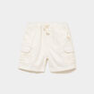 Bermuda cargo coton ecru b&eacute;b&eacute; gar&ccedil;on