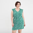 Robe droite sans manches blanc femme grande taille