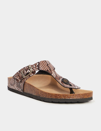 Mules multicolore femme