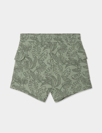 Short avec poches et taille élastiquée vert pastel bébé garçon