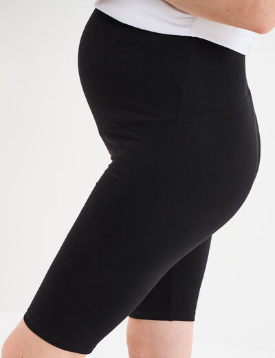 Short cycliste grossesse noir femme maternité
