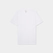 T-shirt manches courtes coton col V blanc homme