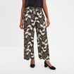 Pantalon large fluide noir femme