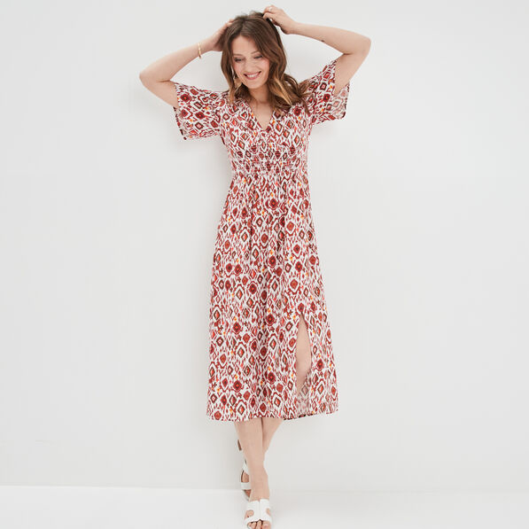 robe longue droite creeks multicolore femme Robe longue droite Creeks multicolore femme
