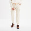 Pantalon jogging cargo molleton ecru homme