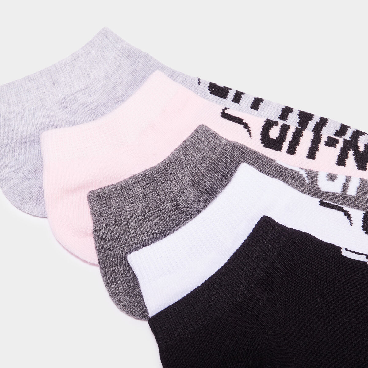 Lot 5 paires chaussettes invisibles multicolore femme
