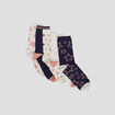 Lot 5 paires chaussettes beige femme