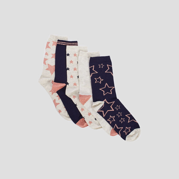 lot 5 paires chaussettes beige femme Lot 5 paires chaussettes beige femme