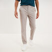 Pantalon chino slim beige clair homme