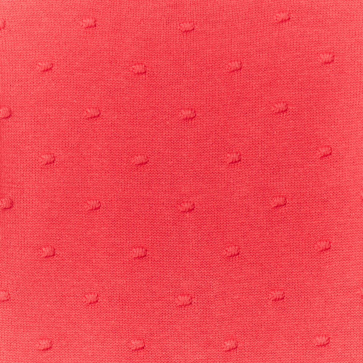 Gilet coton boutonné à bord festonné rose corail bébé fille