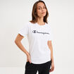 T-shirt manches courtes coton Champion blanc femme