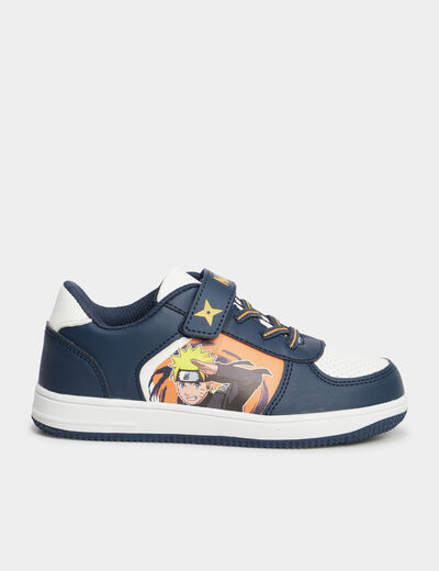Tennis basses à scratchs Naruto bleu marine garçon