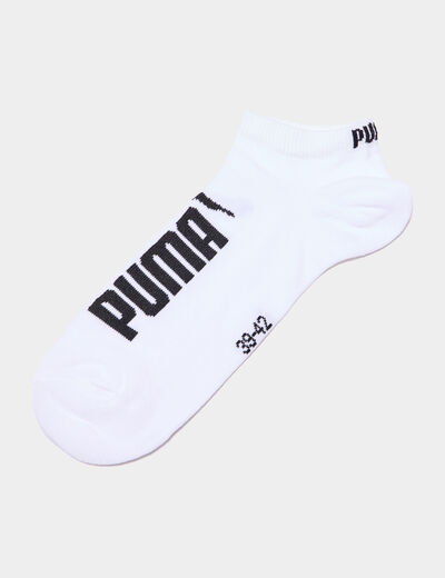 Lot 3 paires chaussettes invisibles Puma blanc homme