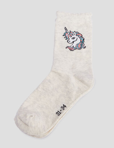 Lot 5 paires de chaussettes rose fille