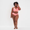 Bas de maillot de bain orange corail femme grande taille