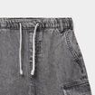 Bermuda en jean regular coton denim gris gar&ccedil;on
