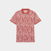 Polo droit manches courtes coton Creeks terracotta homme