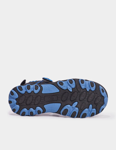 Sandales &agrave; bout renforc&eacute; avec scratchs bleu gar&ccedil;on