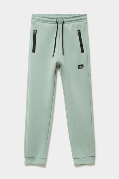 Pantalon de jogging ajust&eacute; vert pastel gar&ccedil;on
