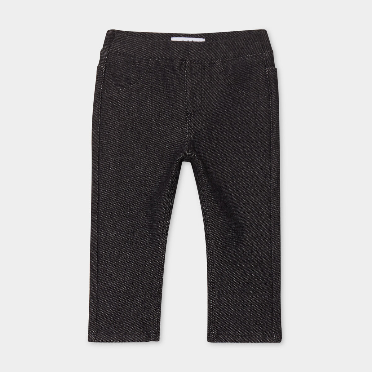 Tregging en jean taille élastiquée noir bébé fille