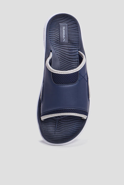 Mules Trappeur bleu marine homme
