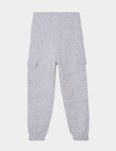 Pantalon de jogging cargo gris clair garçon