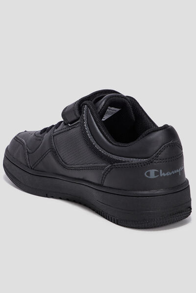 Tennis à lacets Champion Rebound noir garçon