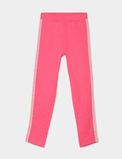 Tregging avec bandes rose fushia fille