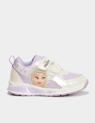 Baskets running lumineuses Frozen violet fille