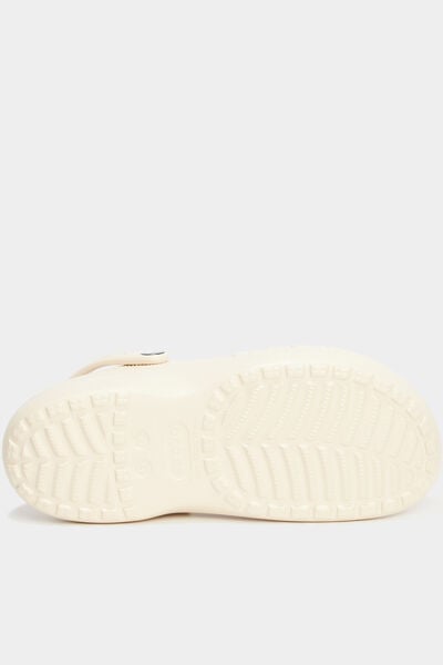 Sabots compens&eacute;es Crocs marron clair femme