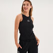 D&eacute;bardeur sans manches coton Kappa noir femme