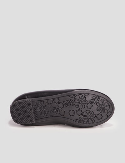 Ballerines avec noeud noir fille