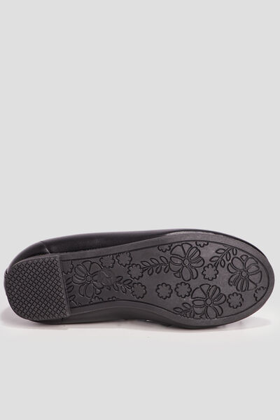 Ballerines avec noeud noir fille