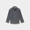 Gilet polaire zipp&eacute; manches longues gris argent mixte