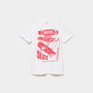 T-shirt manches courtes coton col rond blanc gar&ccedil;on