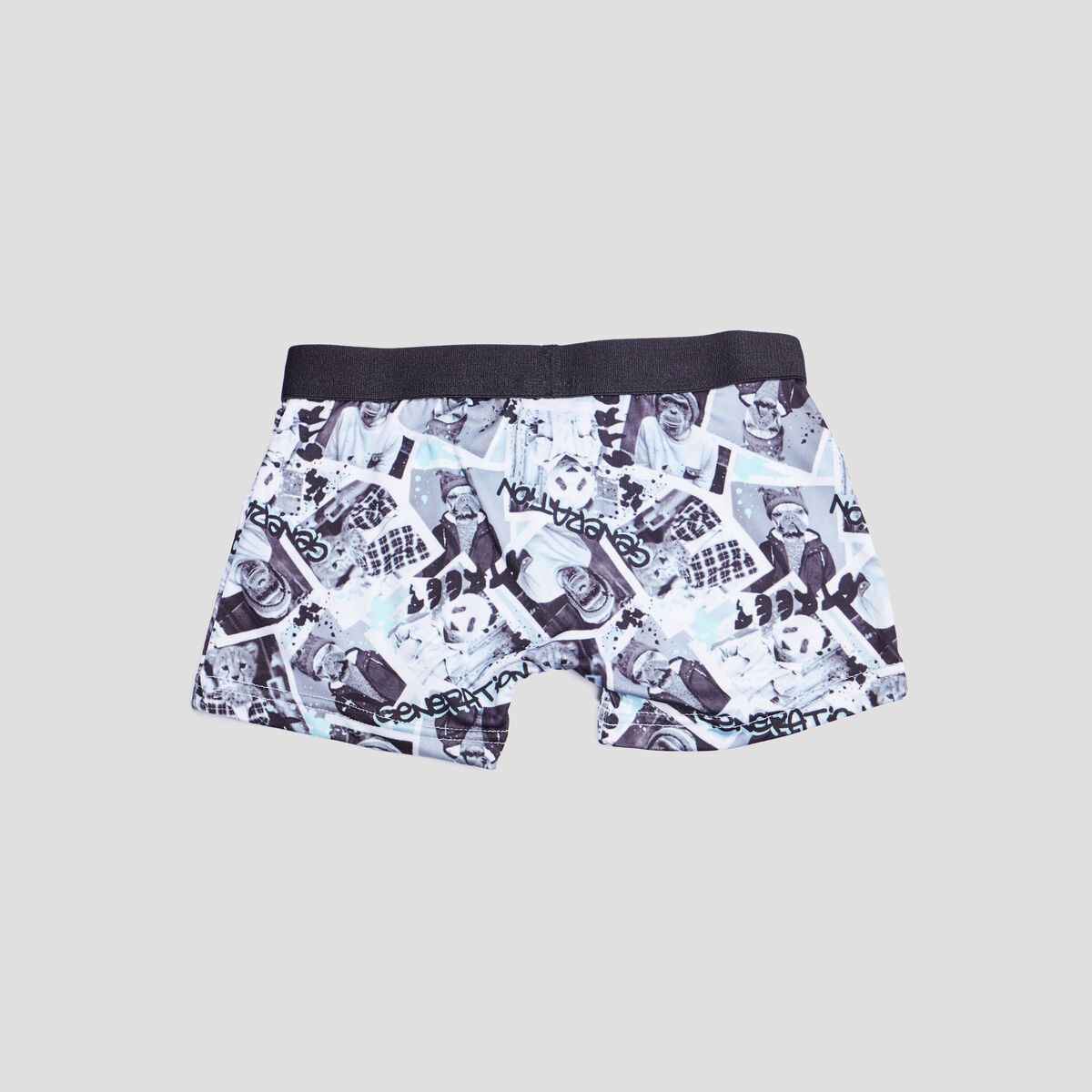Lot 3 boxers bleu turquoise garçon
