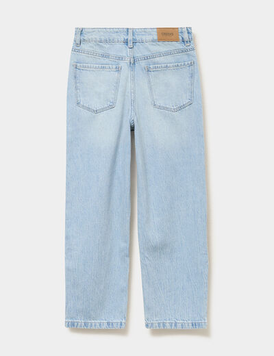 Jean regular 5 poches coton denim triple stone fille