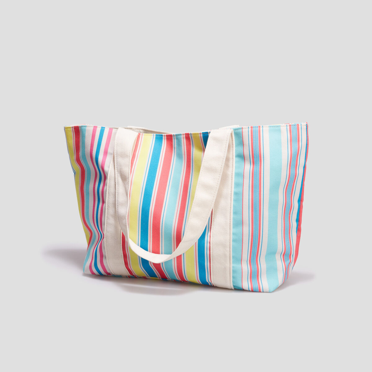 Sac cabas rectangulaire multicolore femme