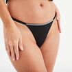 String avec strass noir femme