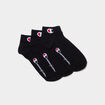 Lot 3 paires socquettes Champion noir homme