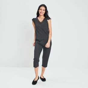 ensemble pyjama 2 pieces noir femme Ensemble pyjama 2 pièces noir femme