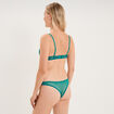 Soutien-gorge corbeille padd&eacute; dentelle vert turquoise femme