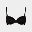 Soutien-gorge corbeille paddé dentelle noir femme