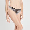 Tanga avec dentelle noir femme