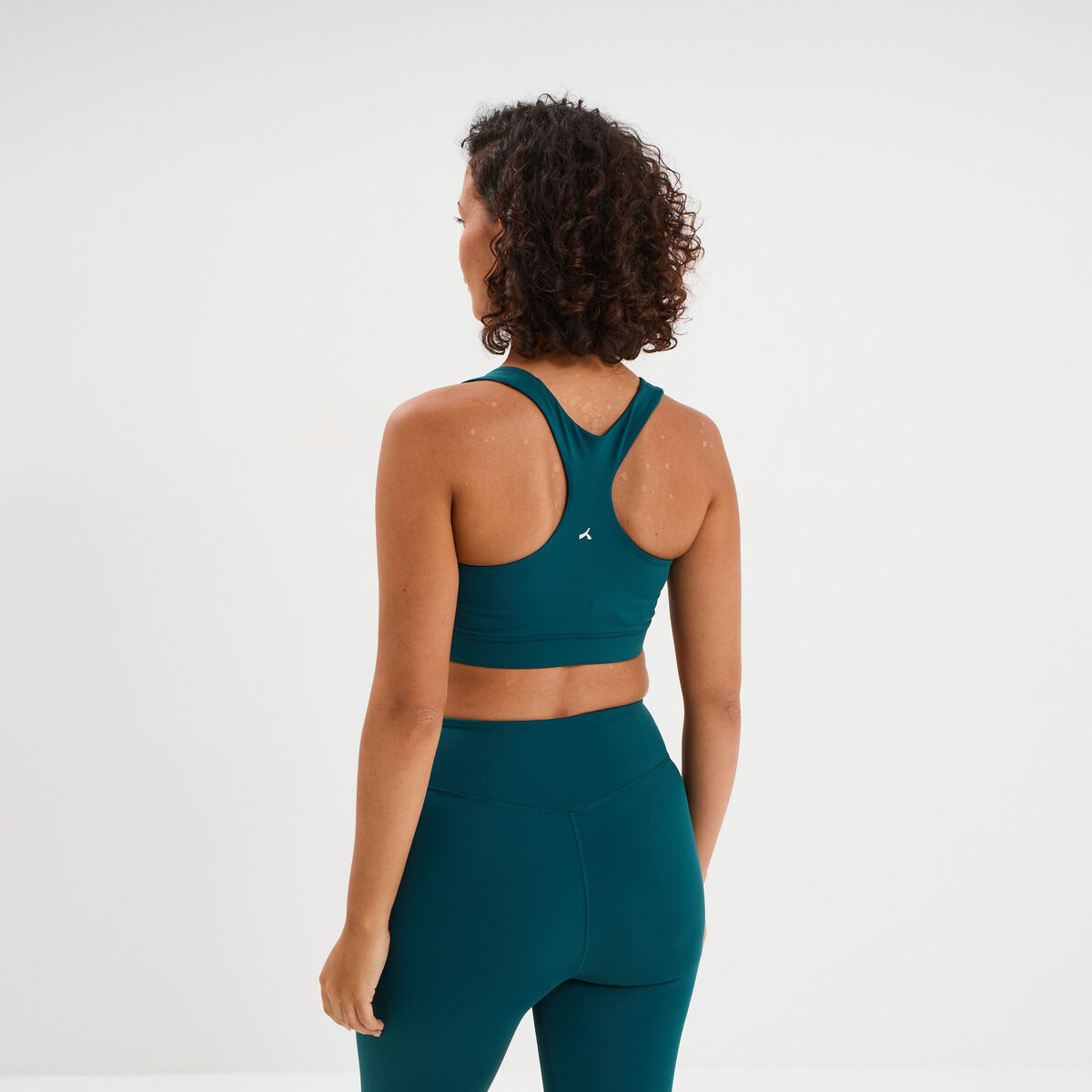 Brassi&egrave;re de sport dos nageur vert canard femme