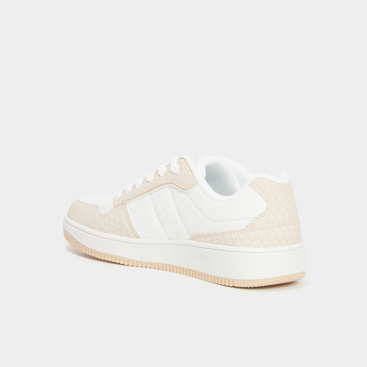 Tennis basses semelle épaisse Creeks rose femme